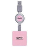 Sweex 4-port USB Hub Baby Pink (US039)